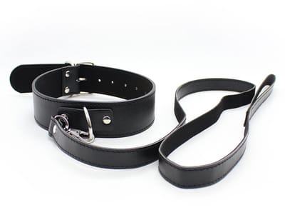 Smart Moves - Klassieke Collar met Leiband - Zwart