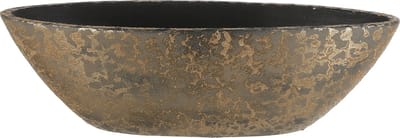 Mica Decorations Bloempot - goudkleurig - boot schaal - 48 x 15 cm - plantenpotten