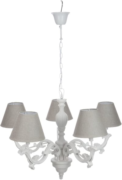 J-Line bloempot 3 Pots - ijzer - wit