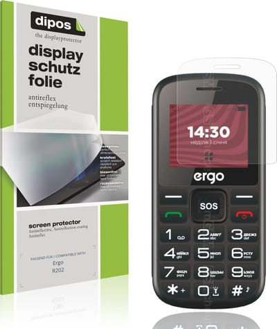 dipos – 4x Matte Beschermfolie geschikt voor Ergo R202 | Krasbestendige & antireflecterende Screenprotector Ultra-Thin