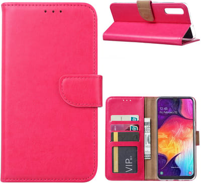 Portemonnee Hoesje Geschikt Voor Samsung Galaxy A50s/A30s - Roze