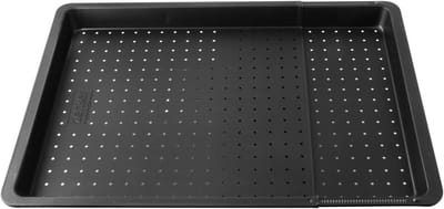 Perforatieplaat voor rechthoekige pizza, uitschuifbaar 37 tot 52 x 33 cm Zenker Black Metallic