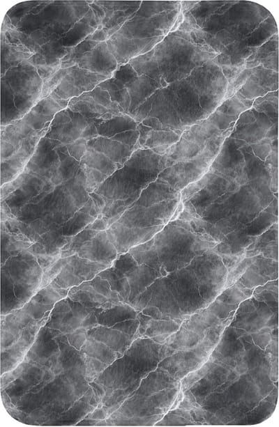 WC mat 40x60 cm - Antislip - Donkergrijs - Bliksem - Marmer - Toiletmat - Vloermat - Douchemat - Toilet tapijt - Toiletmatten