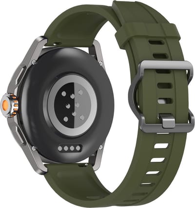 Siliconen bandje - geschikt voor Xiaomi Mi Watch / Watch 2 (PRO) / Watch S1 / Watch S1 Pro / Watch S2 / Watch S3 / Watch S4 / Watch S5 / Haylou / Redmi Watch 5 Active & Lite - legergroen