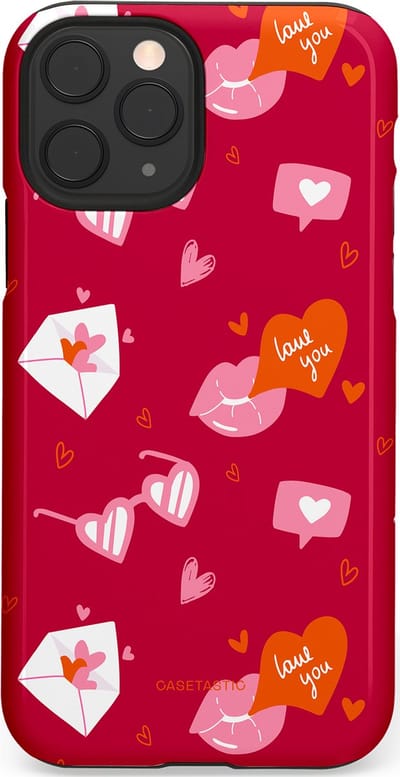 Casetastic Hoesje Geschikt voor Apple iPhone 11 Pro - Stijlvolle Beschermende Duo-layer Case - Liefdesbrief