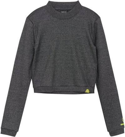 Indian Blue Jeans Winter t-shirt meisjes - zwart - longsleeve/cropped/metallic
