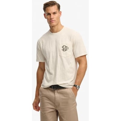Superdry - The Merchant Store - T-shirt met grafische borstzak - Heren - T-shirts