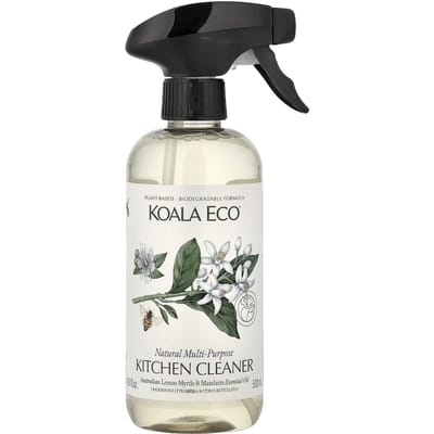 Koala Eco, Nettoyant Vaisselle Naturel Polyvalent, Huiles Essentielles de Citronnier d'Australie & Mandarine, 500ml (16,9 onces liquides) white