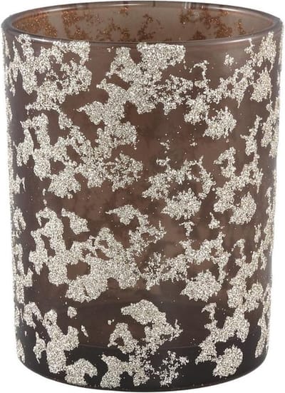 PTMD Theelichthouder Shiny Bruin - 12 cm
