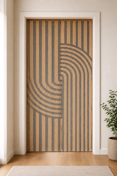 Dutchers®Japandi Vliegengordijn 90x200 cm Bamboe - Deurgordijn - Deurhor - Horgordijn - Bamboegordijn - Kralengordijn deur - Japandi Print