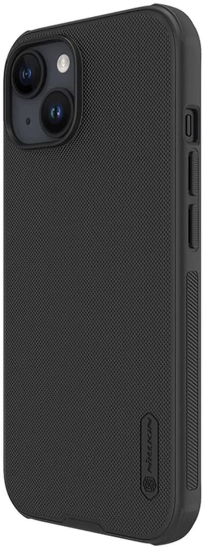 Nillkin Super Frosted Shield Hoesje Geschikt voor Apple iPhone 15 Back Cover Zwart