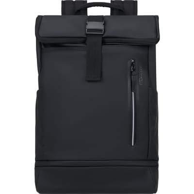 American Tourister rugzak - Urban Tide roll top laptoprugzak 15,6 inch 32 x 62 x 23 cm - black