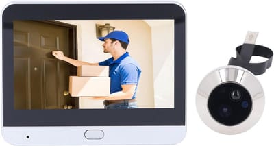 Slimme WiFi Videodeurbel met 4.3" LCD Scherm, 1080P Nachtzicht & Bewegingsdetectie