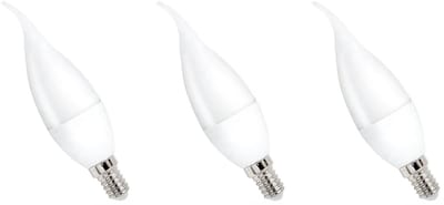 Spectrum LED Kaarslamp E14 8W - 230V - 710 Lumen - 3000K Warm wit - Gezellig licht - Energiezuinig - 3 stuks
