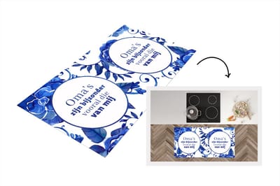 Keukenloper - Loper keuken - Quotes - Bloemen - 'Oma's zijn bijzonder vooral die van mij' - Spreuken - 120x60 cm - Keukenloper vinyl