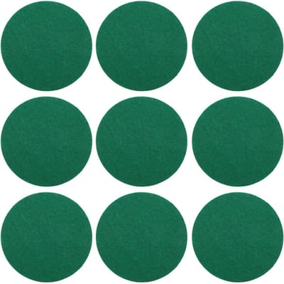 Air Hockey Pusher Pads - Viltstickers Tafelhockey - Spelplezier Verhogen - Zelfklevend Vilt - 10 Stuks - Groen
