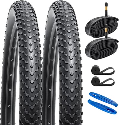 2x 29 inch Fietsbanden 29x2.40 Set - Inclusief 2x Zware Binnenbanden met Schrader Ventiel
