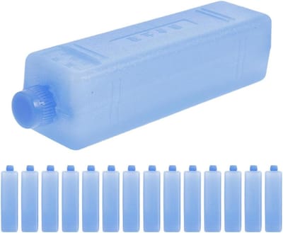 Koelelementen Vriesblokken - Herbruikbare Koelpacks - Buitenactiviteiten Koelen - Lek- en Scheurbestendig - 16.7x3.7x3.7CM - Blauw