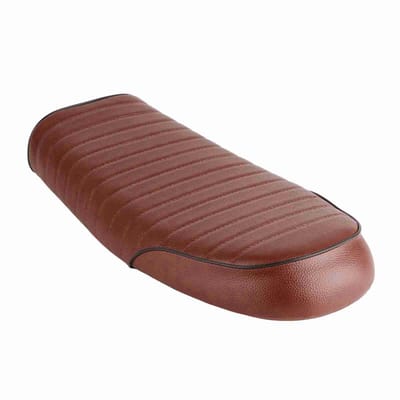 Dailygoods- Motorzadel Vintage Stijl - PU-leer - Waterdicht - Comfortabel Zitkussen - Eenvoudig te Reinigen - Inclusief Montagebeugels - Motorfiets Zitting