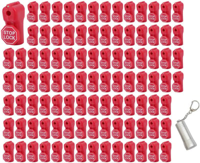 Dailygoods- Stopper 100 Stuks - Antidiefstal - 6mm Perforatie - Geschikt voor Haak - Duurzaam - Eenvoudig te Installeren - Anti-diefstal Slot