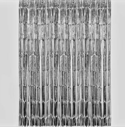 2 x Glittergordijn Zilver (100x200cm x stuk)| Feestje Muur Gordijnen /Foil Fringe curtain/Foto Zone/Feest Versiering/ Deurgordijn/ Party Decoratie / Feestartikele /Kerst/ Halloween/ Moederdag/ Nieuwe Jaar/ Baby Shower/