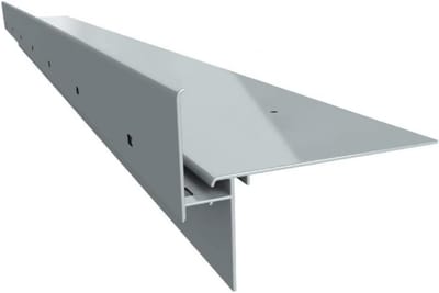 Dakrandprofiel Aluminium - Balkonprofiel Terrasprofiel - Terrassen Afwerken - Corrosiebestendig Aluminium - 200cm - Grijs