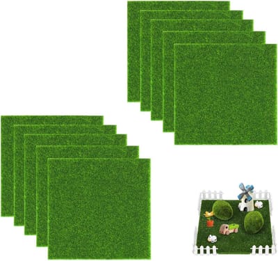 Kunstgras voor Balkon en Tuin - Weerbestendig 5mm Miniatuur Gazon voor DIY Modelbouw en Landschapsdecoratie