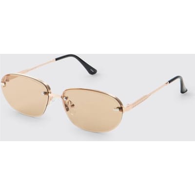 Ovale Getinte Zonnebril | Brown