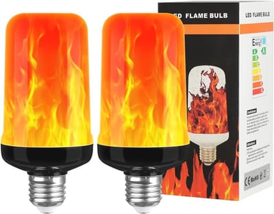 Decoratieve LED Vlamlamp E27 met Flikkerende Vlammeneffect en 3 Verlichtingsmodi voor Huis en Tuin