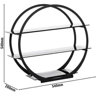 GGM Gastro Etagerie / Buffetständer - Ø 540mm - Schwarz Zwart