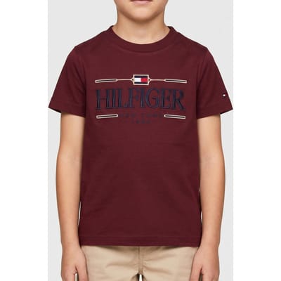Tommy Hilfiger Boys Tommy Icons Polo Deep Rouge Taglia: 5 | T-shirt Outlet | kids
