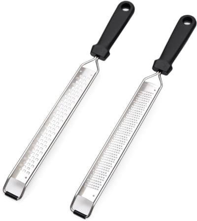 HCB® - Professionele RVS / INOX Rasp - set van 2 smalle raspen - Grof Coarse Edge en fijn Ribbon Edge - 3498/3497