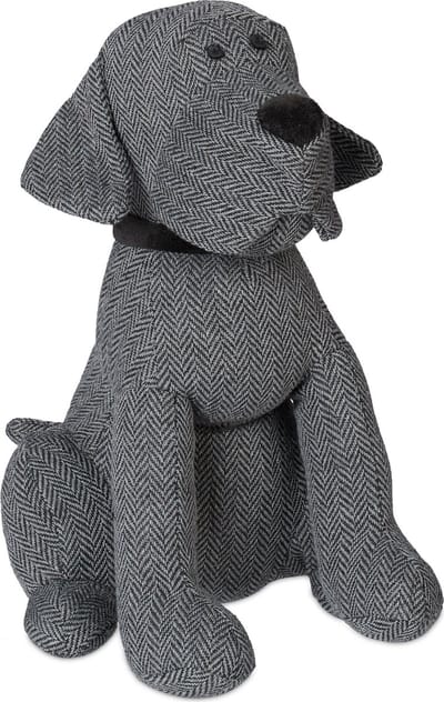 deurstopper hond - stof - binnen - met zand - dier - grijs
