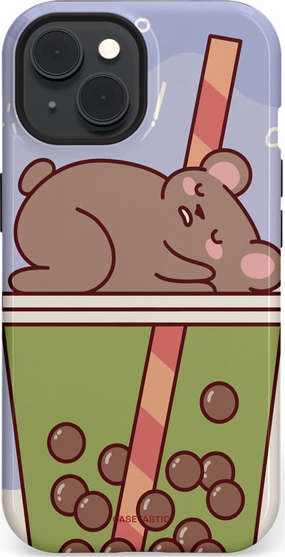 Casetastic Hoesje Geschikt voor Apple iPhone 15 Magsafe - Stijlvolle Beschermende Duo-layer Case - Bubbelthee Droom