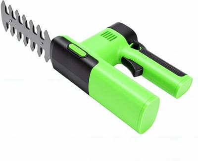 Accu Grasmaaier Heggenschaar - Draadloze Tuinschaar - Tuinonderhoud - 2-in-1 Functionaliteit - 10 cm Maaibreedte - Groen