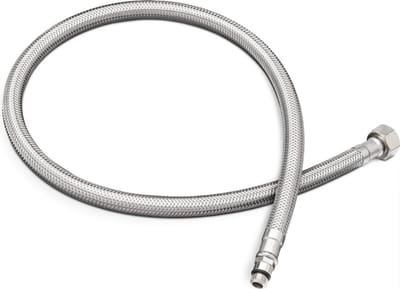 Sanivesk Flexibele Aansluitslang 45 cm – 3/8" Binnendraad (BI) x M10 Buitendraad – RVS Gevlochten Waterslang DN8 – Kraanaansluiting Sanitair