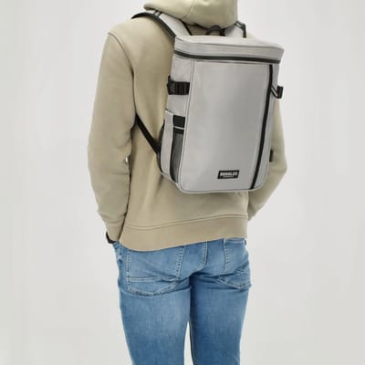 Beagles Originals Tokyo Rugzak - 13,3" Laptop Vak - Tablet - Waterdicht - Sterk - Outdoor - Lichtgrijs