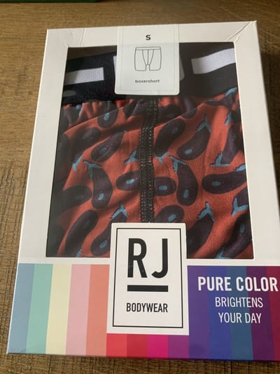 RJ Bodywear heren boxershort Aubergines microfiber maat S