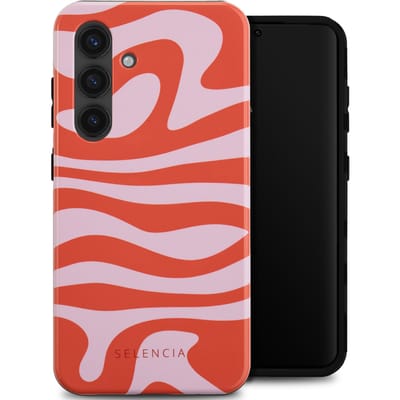 Selencia Hoesje - Geschikt voor Samsung Galaxy S24 - Backcover - Dream Swirl Pink