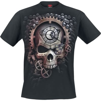 Spiral T-shirt - Reaper Time - S tot 4XL - voor Mannen - zwart