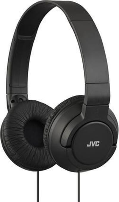 JVC HA-S180 lightweight headphones. Black