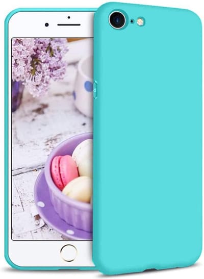 HB Hoesje Geschikt voor Apple iPhone 7 / 8 - Turquoise - Siliconen Back Cover