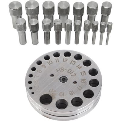 Cirkel Ronde Schijfsnijder Set Professioneel Staal Sieraden Maken Metaal Vormen Hanger Ponsgereedschap gray