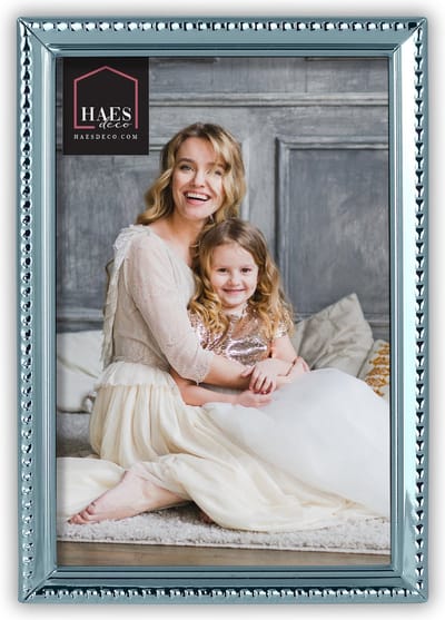 HAES DECO - Verzilverde Fotolijst Parma voor 1 foto van 7x10 cm - VP12410