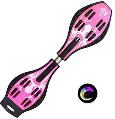 Waveboard voor Kinderen - Straatsurfplank met Lichte Wielen voor Tricks en Stunts