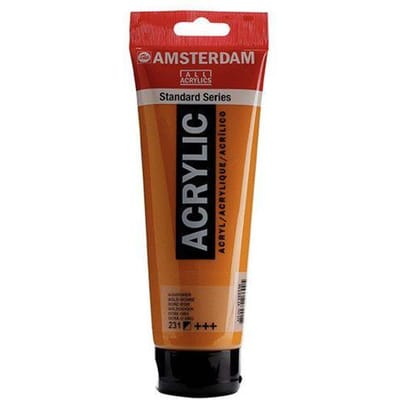 Peinture Acrylique en tube - Ocre d'or - 231 - Amsterdam - 250ml