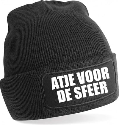 Atje voor de sfeer Warme Wintermuts | Beanie | Muts | Winter | Kou | Koud | Tekst | Cadeau | Apres Ski | Wintersport | Skimuts | Verzending binnen 24 uur!