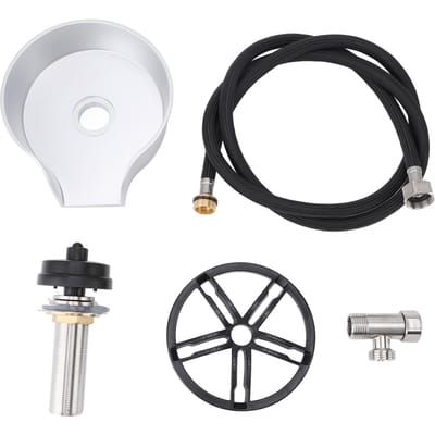 Automatische Roterende Bekerreiniger met Slang en T-stuk G1/2 Mannelijke Draad Uittrekbare Glasreiniger voor Theehuizen US 9/16 Hose