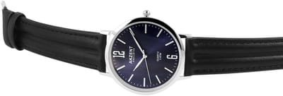AKZENT herenhorloge imitatieleer Jawad, mineraalglas