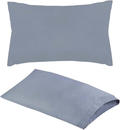 Ultra Comfortabel Reis Kussen, 28 x 17 cm, Klein Reis Kussen, Machine Wasbaar, Ondersteuning voor Nek, Geschikt voor Kinderen en Volwassenen, Donkergrijs